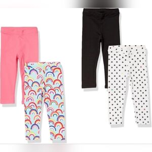Spotted Zebra Bundle of 4 Brand New Girls Size 12 Leggings